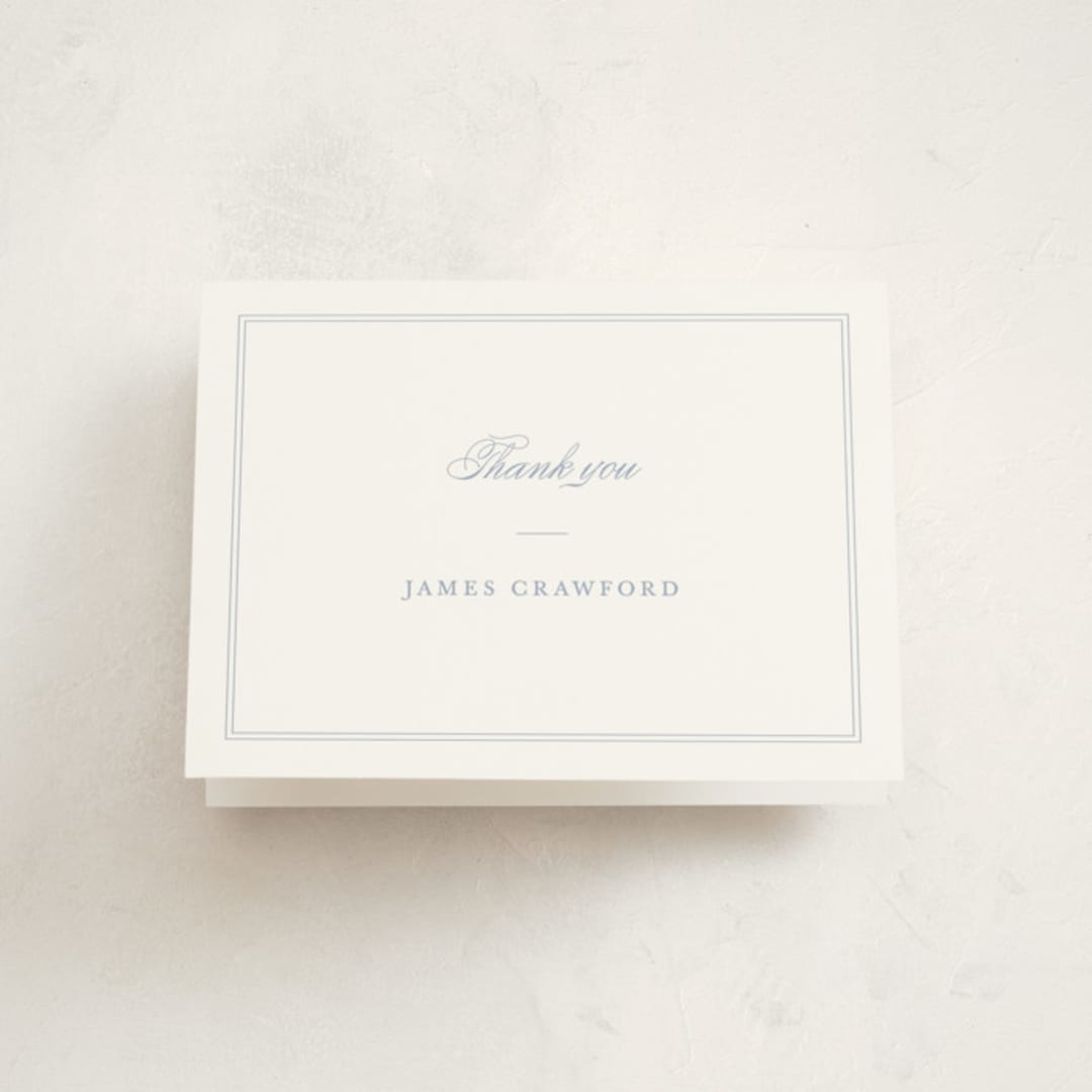 "Crawford" - Baptism and Christening Thank You Cards in Carolina by Amy Kross - Front