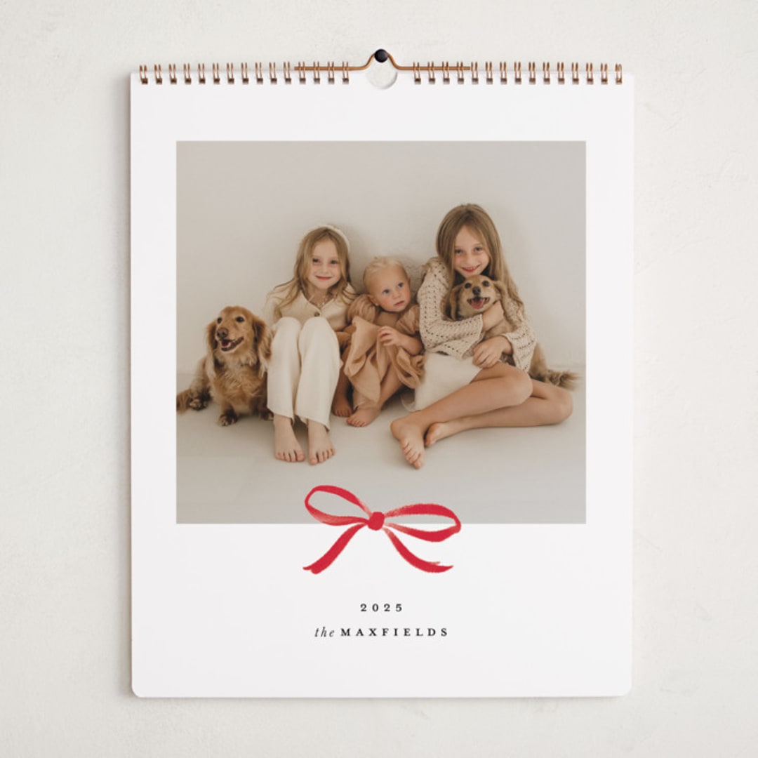 "Bow" - Calendars in Crimson by Olivia Kanaley Inman - Cover