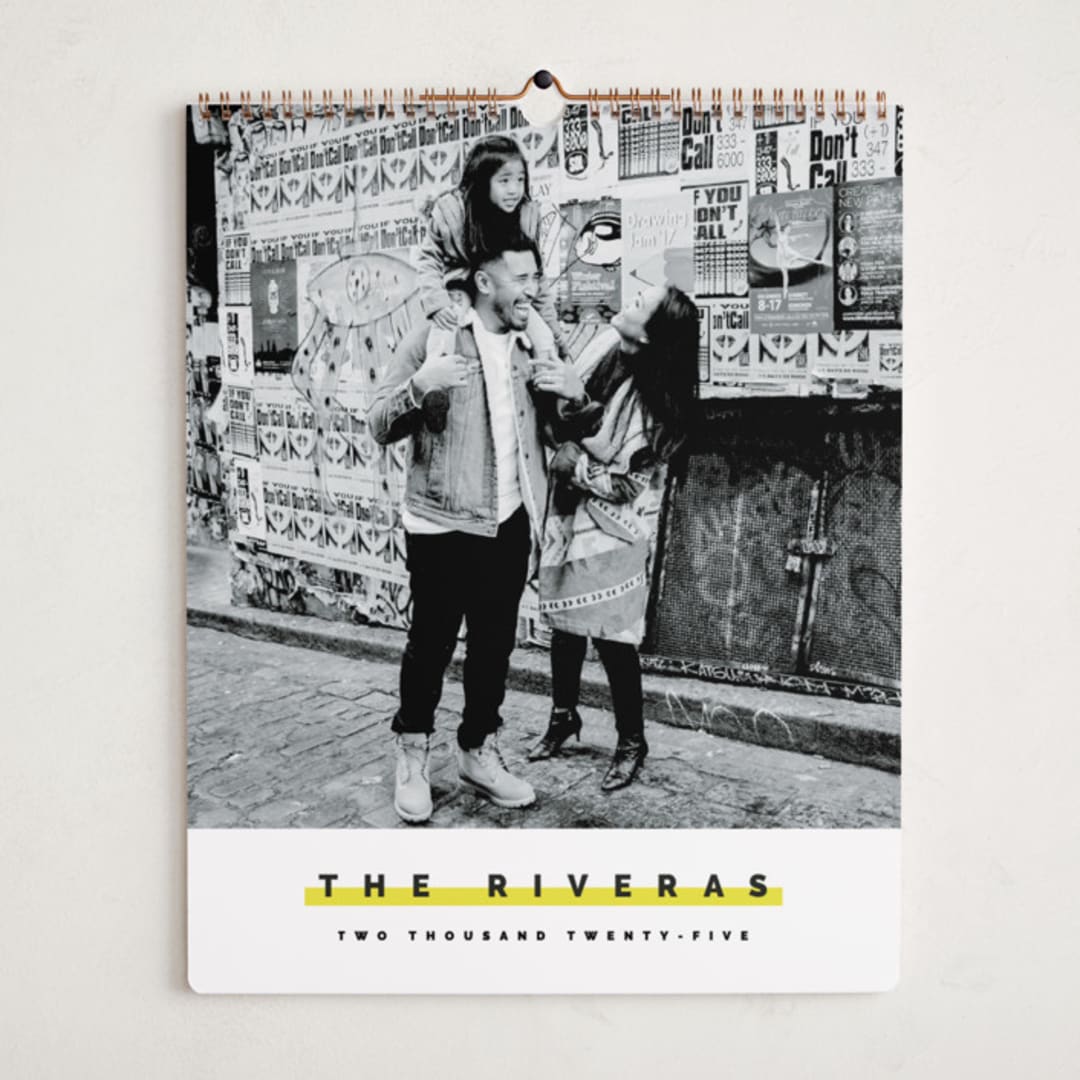 "Popped Punch" - Calendars in Lemon by Pixel and Hank - Cover