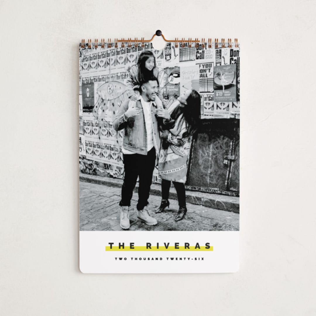 "Popped Punch" - Calendars in Lemon by Pixel and Hank - Cover