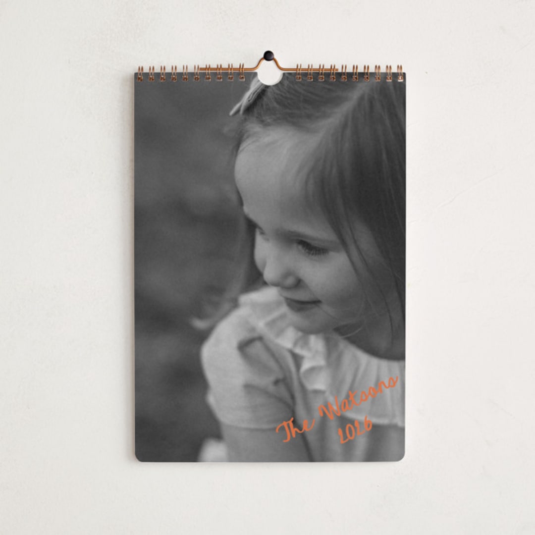 "Imprint" - Calendars in Tangerine by Jelena Vuletic - Cover