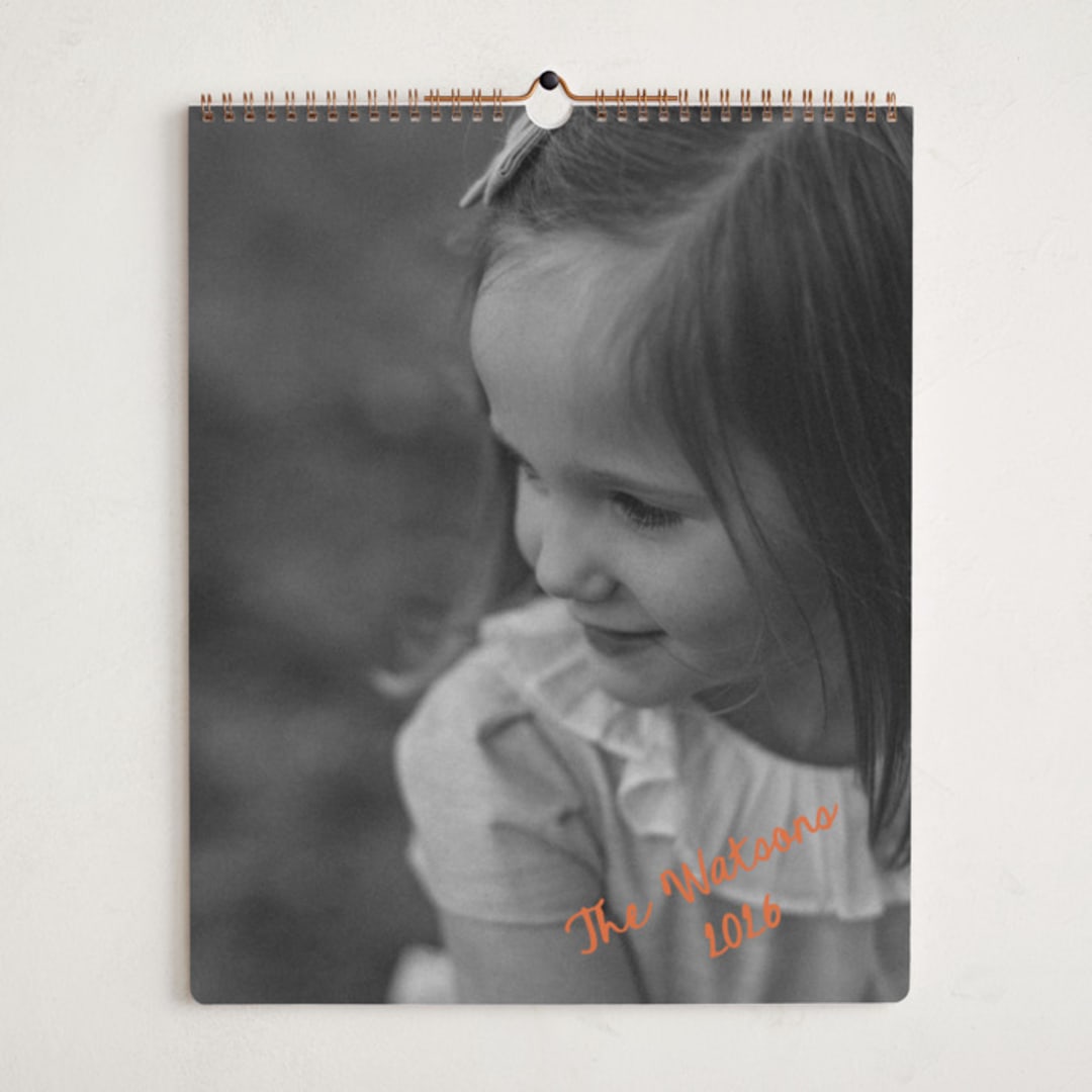 "Imprint" - Calendars in Tangerine by Jelena Vuletic - Cover