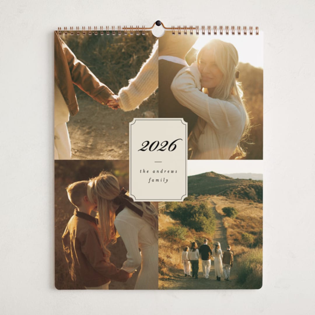 "Vintage Wishes" - Calendars in Eggshell by Ashley Iwafuchi - Cover