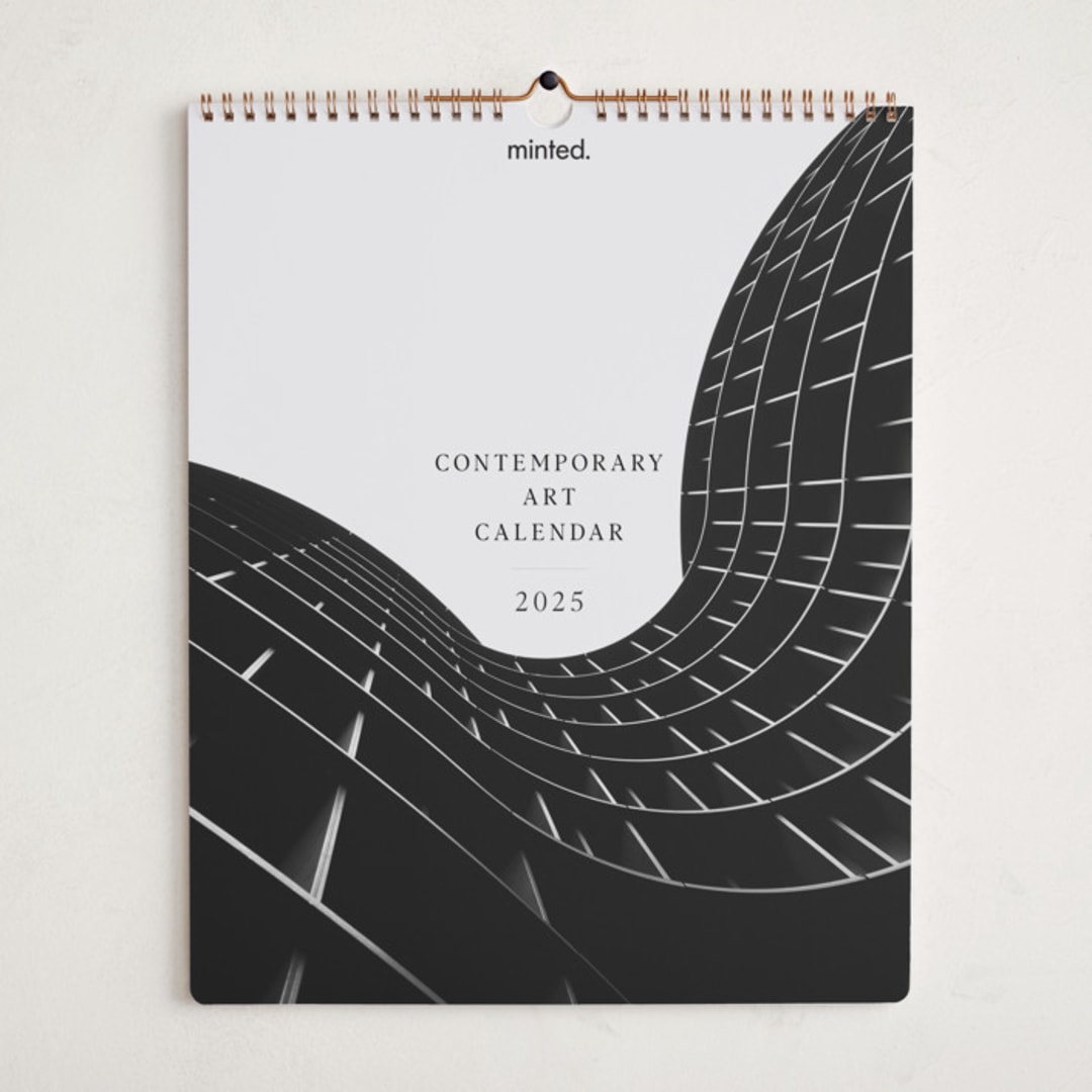 "Contemporary Art Calendar 2025" - Calendars in White by Minted - Front