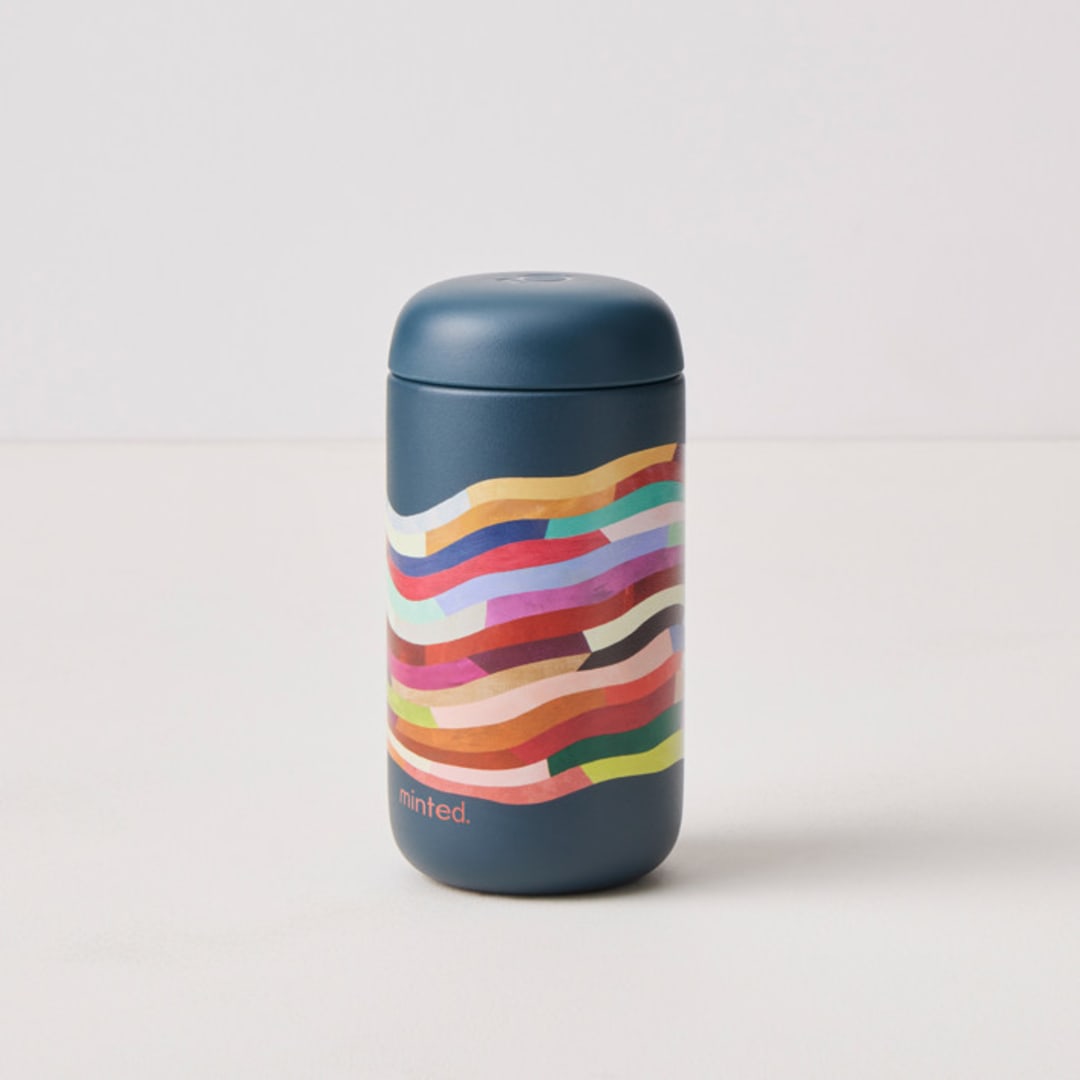 "Strata" - Carter Move Mugs in Stone Blue by melanie mikecz - Carter Move Mug