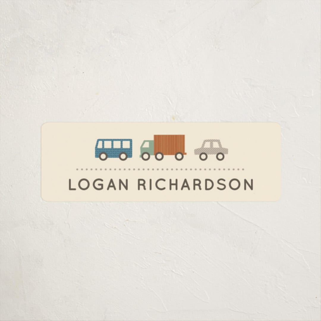 "Wheeler" - Custom Name Labels in Sandstorm by Olivia Raufman - Front