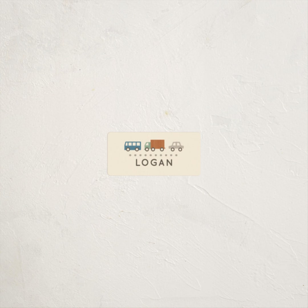 "Wheeler" - Custom Name Labels in Sandstorm by Olivia Raufman - Front