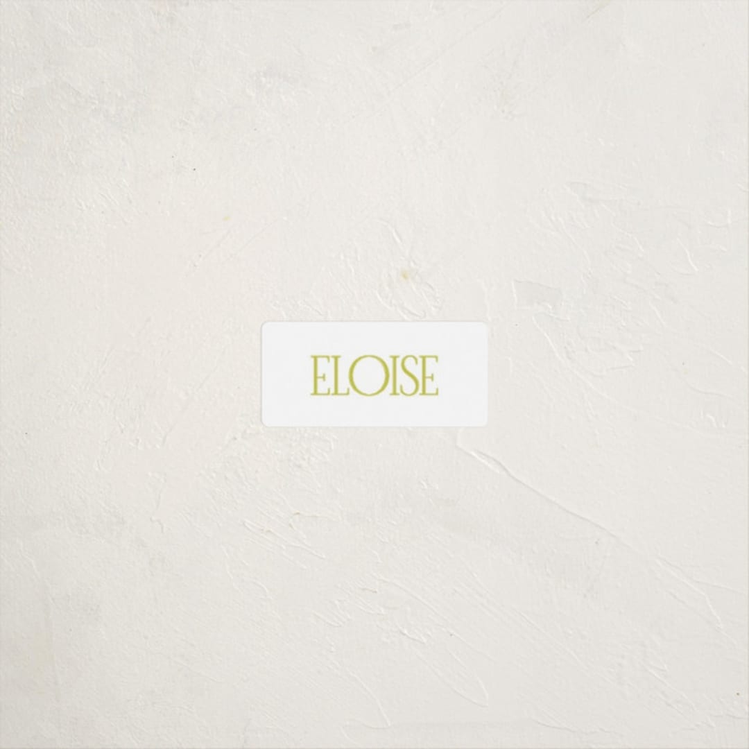 "elegant serif" - Custom Name Labels in Lime by Ellen Schlegelmilch - Front