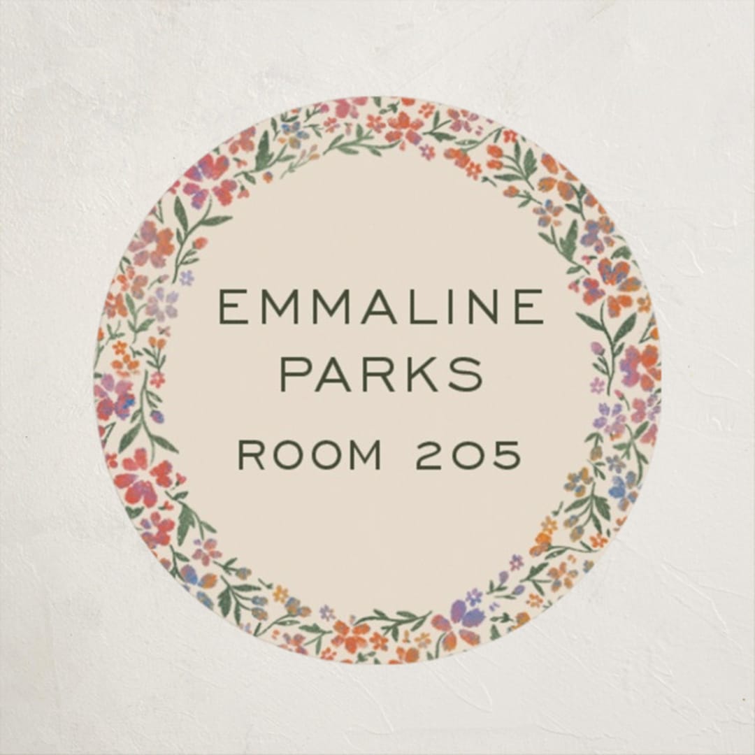 "Wildflowers" - Custom Name Labels in Confetti by 2birdstone - Front