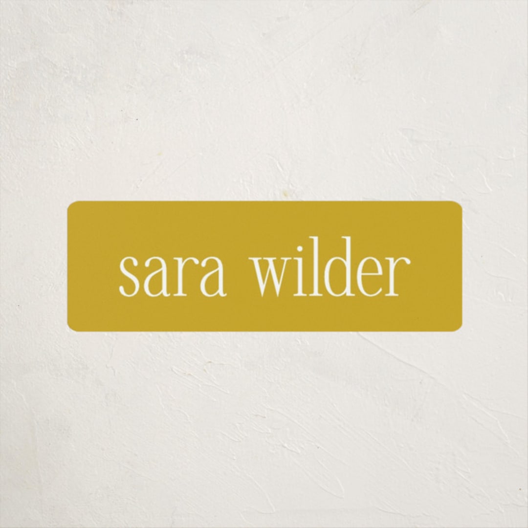 "Classic" - Custom Name Labels in Sunshine by Morgan Kendall - Front