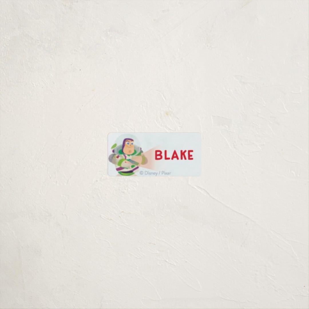 "Disney and Pixar Buzz's Laser" - Custom Name Labels in Pear by Lori Wemple - Front