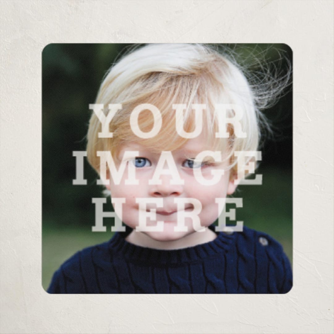 "The Big Picture" - Custom Name Labels in Ivory by Minted - Front