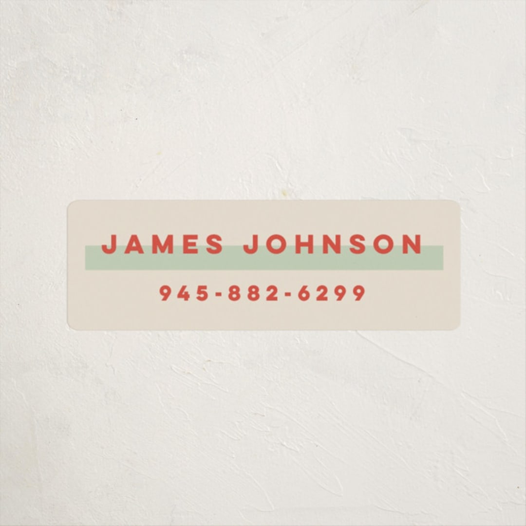 "Highlight" - Custom Name Labels in Mint by elithing - Front
