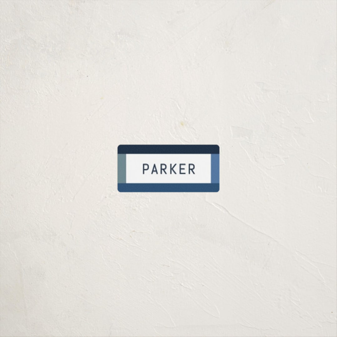 "Wide Frame" - Custom Name Labels in Ocean by Kelly Watkins - Front