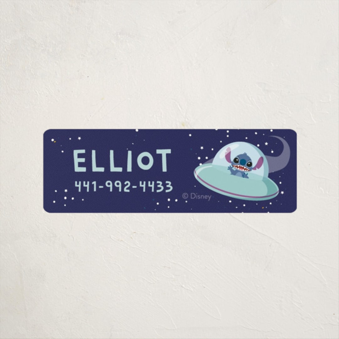 "Out of this World" - Custom Name Labels in Midnight by Sherley Ferreira - Front