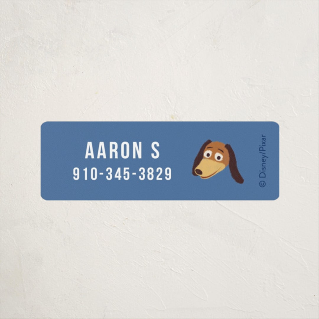 "Toys" - Custom Name Labels in Sky by Dani Lugato - Front