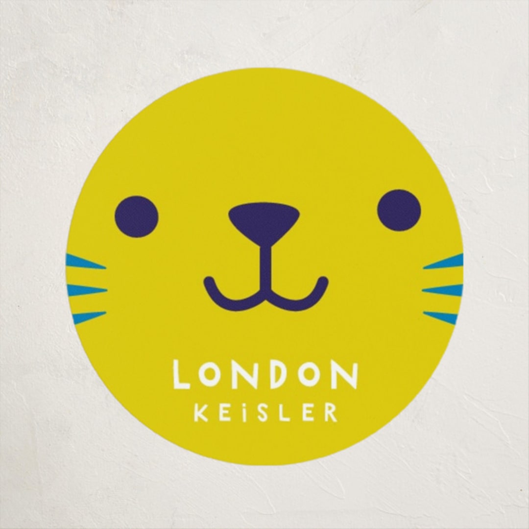 "Kitty" - Custom Name Labels in Lemon by Lori Wemple - Front