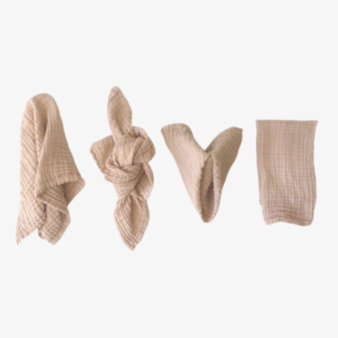 "ORGANIC COTTON NAPKINS // SET OF 4" - Cloth Napkins in natural by borrowed BLU