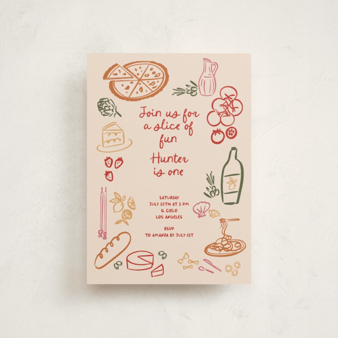 "That's Amore." - Children's Birthday Party Invitations in Chili Pepper by Jenna Holcomb - Front