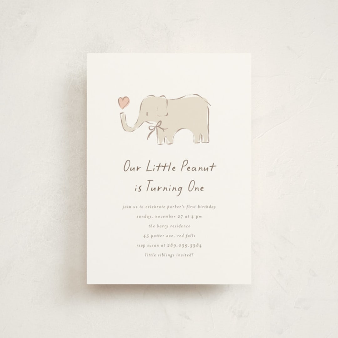 "bananella" - Children's Birthday Party Invitations in Sugar by chocomocacino - Front