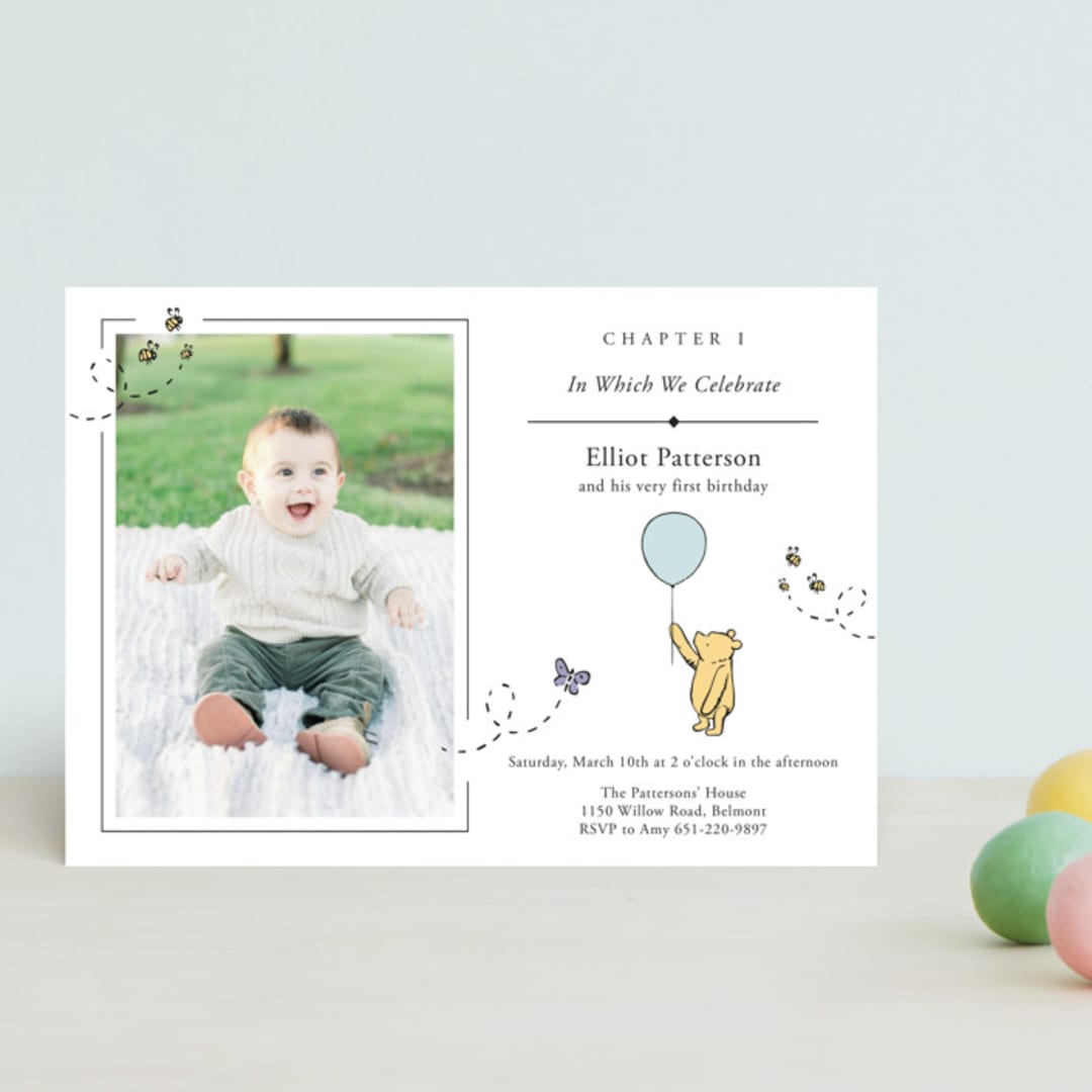 "Disney Sweetest Adventure" - Children's Birthday Party Invitations in Cloud by Heather Schertzer - Front