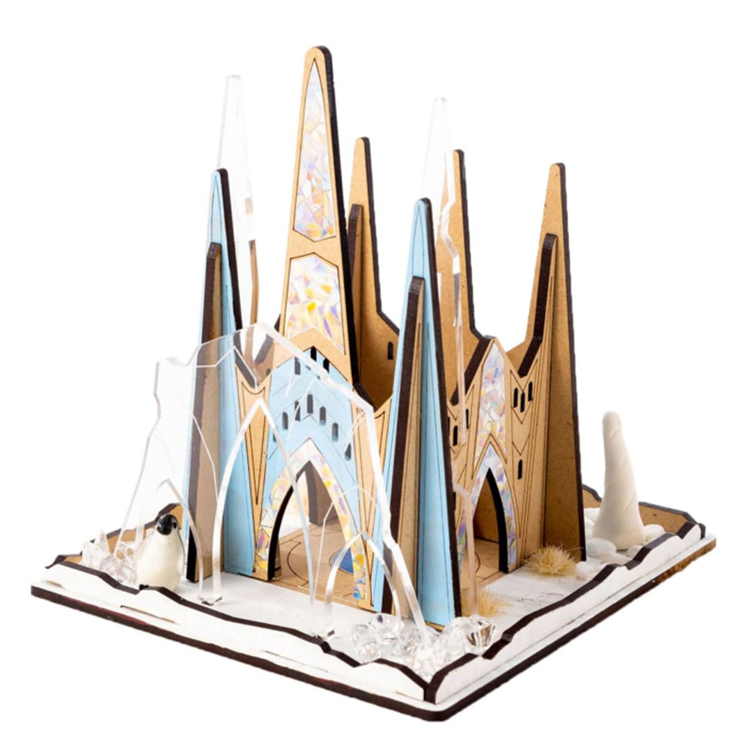 "Ice Castle Model Building Kit" - Arts and Crafts in multicolorassorted-colors by Stix Brix