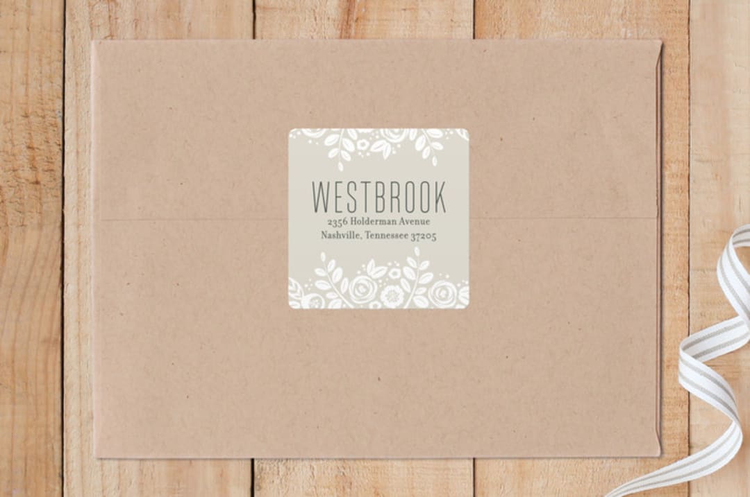 "White Shadows" - Custom Stickers in Champagne by Jessica Williams - Front