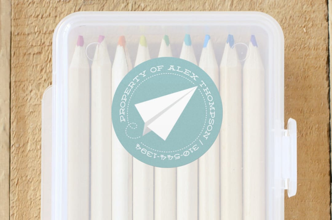 "Airmail" - Custom Stickers in Seascape by Leah Bisch - Front
