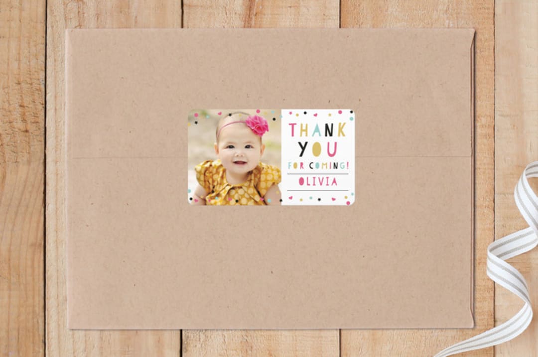 "Party Confetti" - Custom Stickers in Pearl by Nam Bourassa - Front