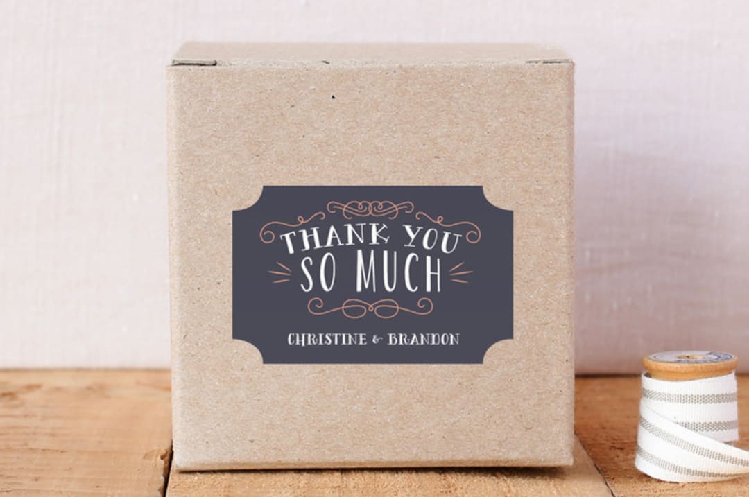 "Serendipitously" - Custom Stickers in Navy by Sarah Brown - Front