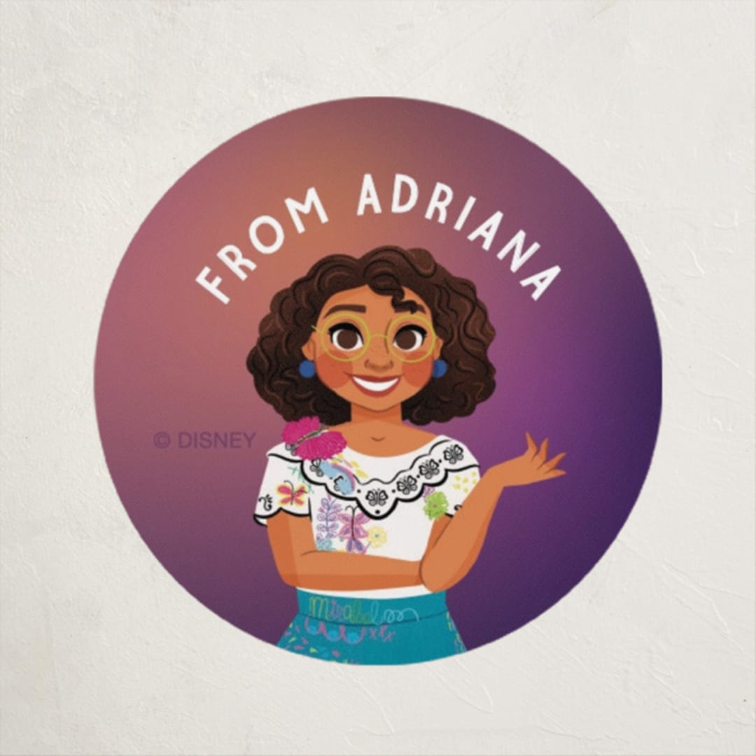 "A Magical Friend" - Custom Stickers in Pulpura by Jen Banks - Front