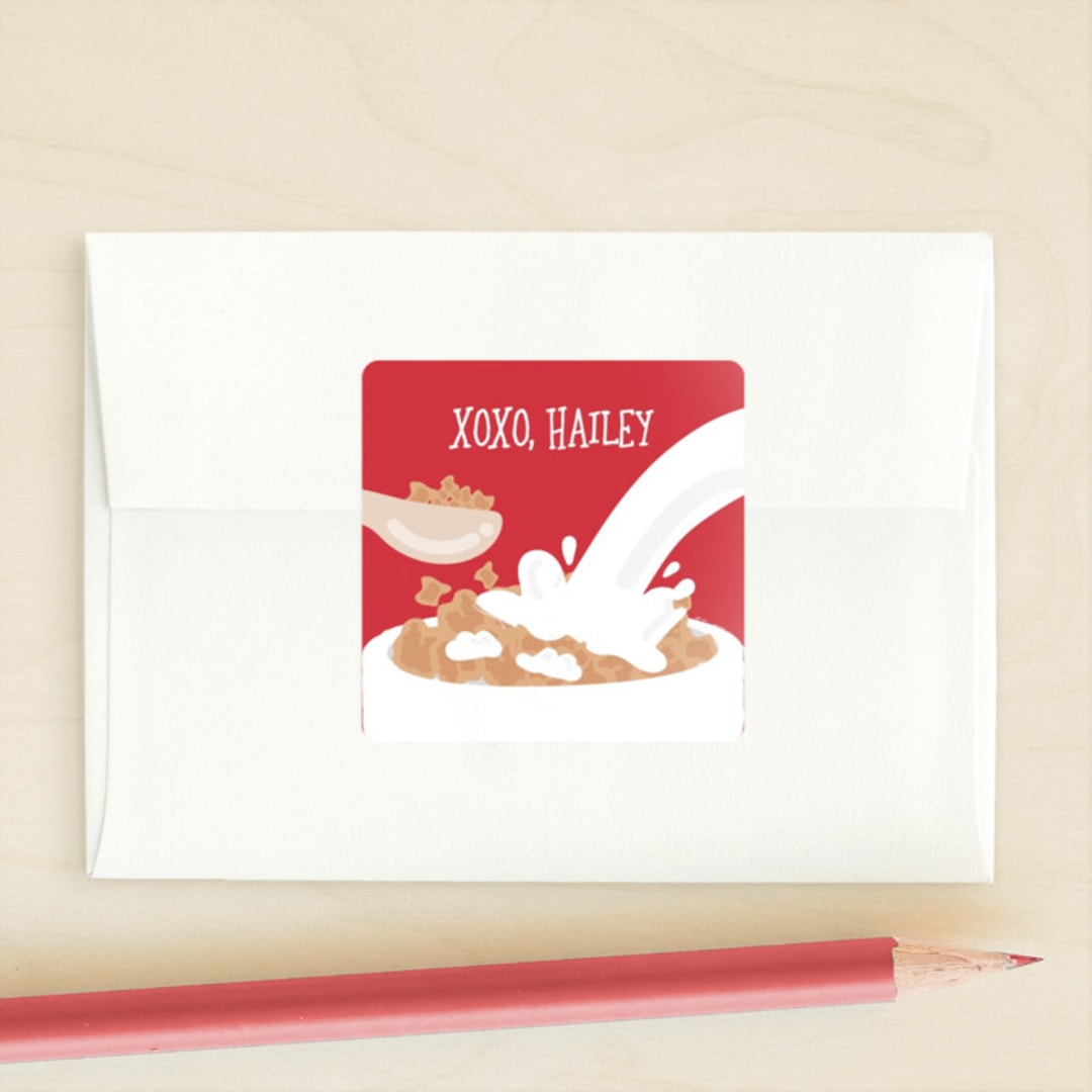 "Cerealsly The Best" - Custom Stickers in Cherry by Darryl Don Doctor - Front