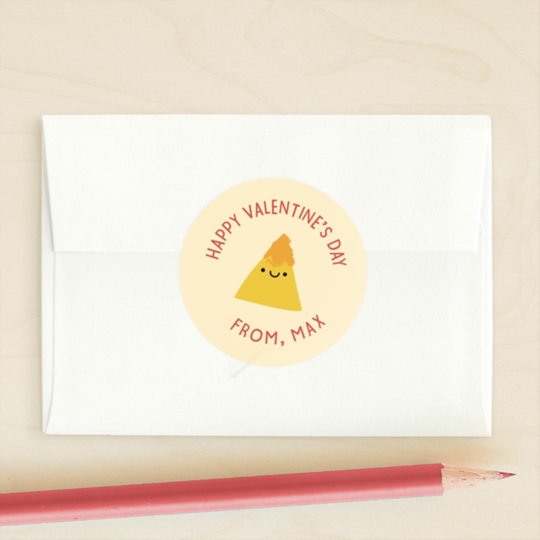 "Chip Chip Hooray" - Custom Stickers in Nacho by Annie Holmquist - Front