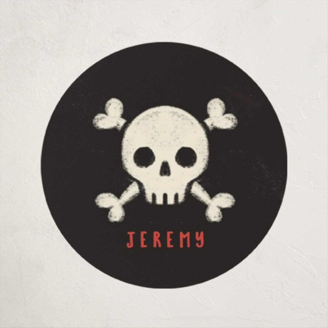 "Arrgh" - Custom Stickers in Navy by Kiersten Garner - Front