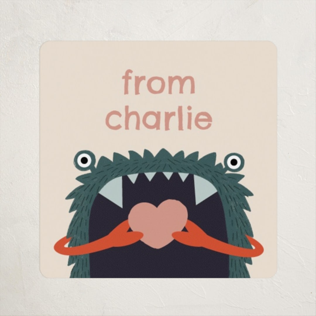 "Chews" - Custom Stickers in Hunter by JeAnna Casper - Front