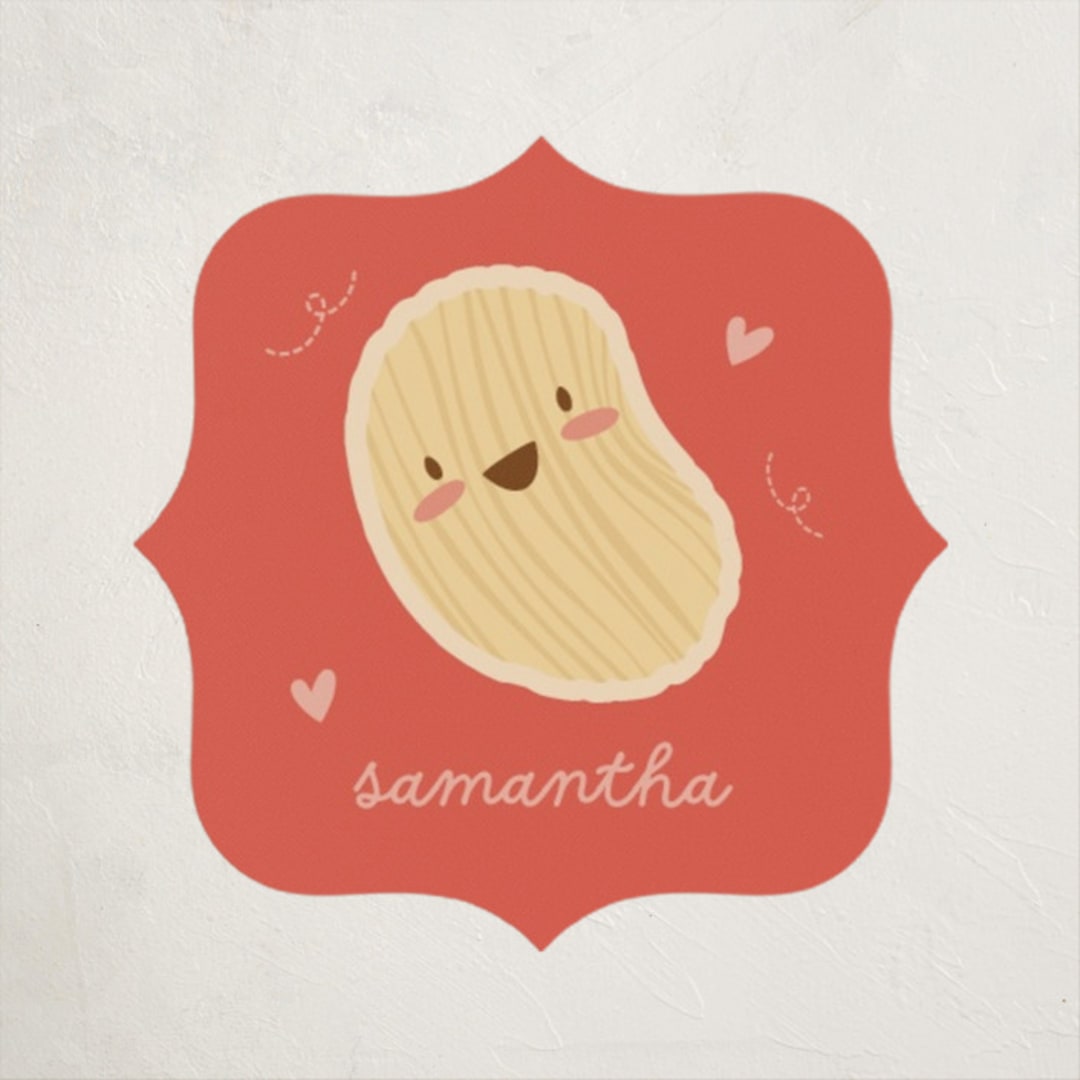 "Friendship" - Custom Stickers in Tomato by Vera Lim - Front