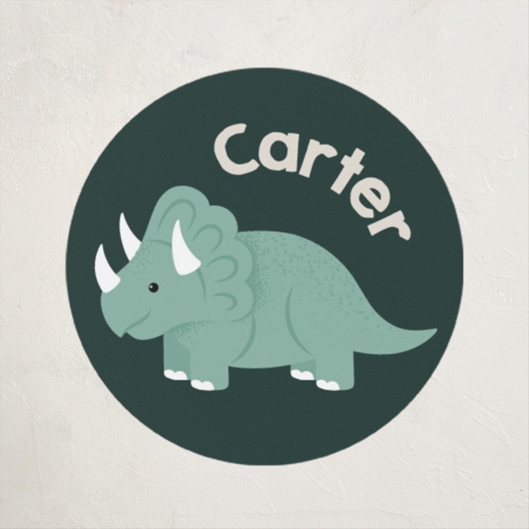 "TriceraTOPS Friend" - Custom Stickers in Everglade by Kacey Kendrick Wagner - Front