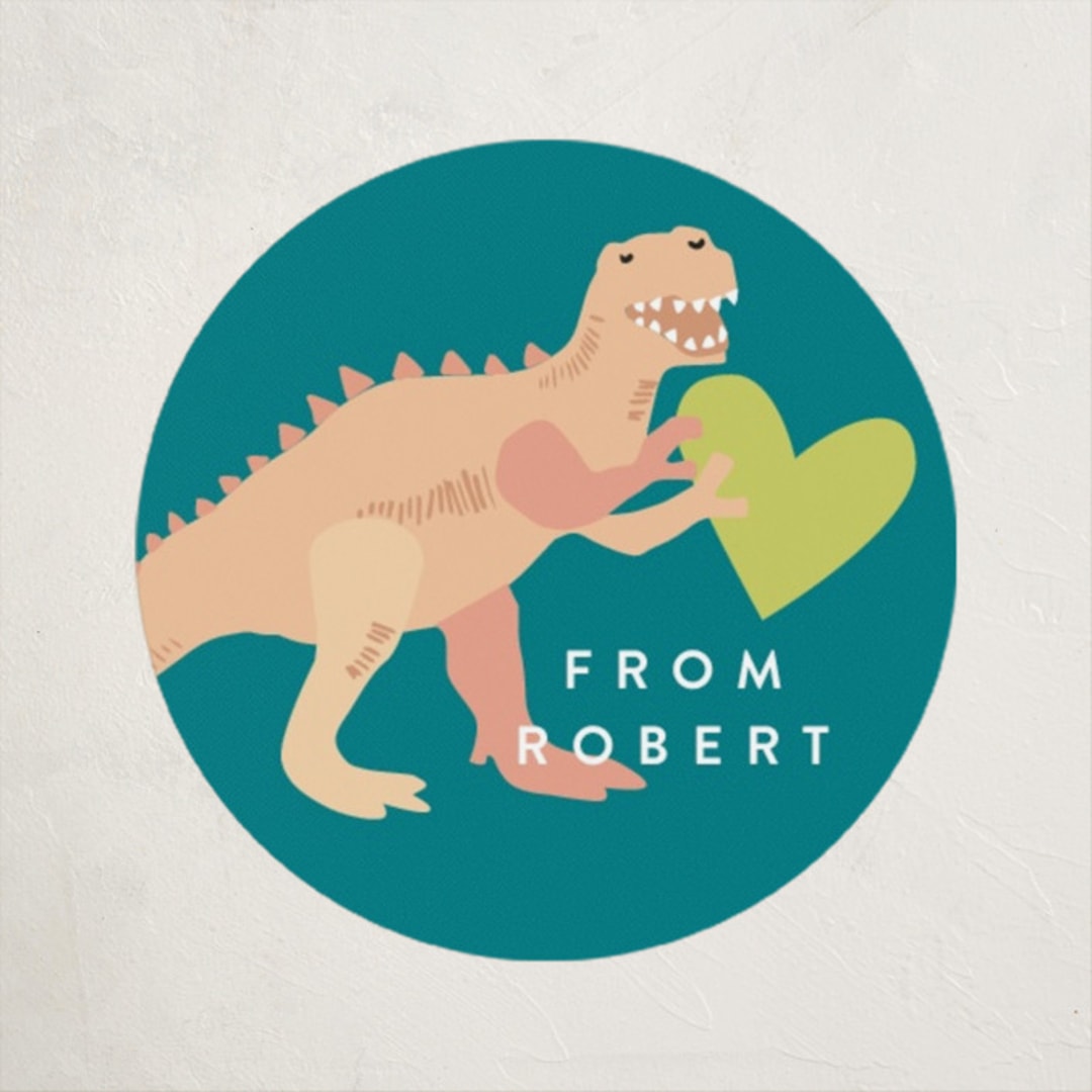 "You are Dino-mite!" - Custom Stickers in Waterfall by Alethea and Ruth - Front