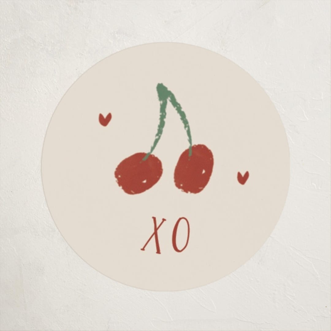 "Cool with a Cherry on Top" - Custom Stickers in Cherry Cream by Ani Somi - Front