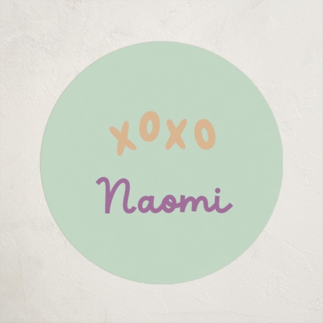 "So lucky" - Custom Stickers in Mint by Annie Holmquist - Front