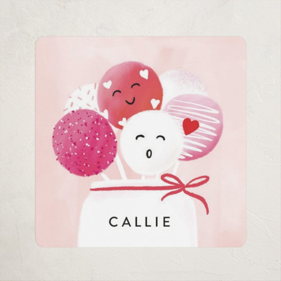 "croustilant" - Custom Stickers in Blush by chocomocacino - Front