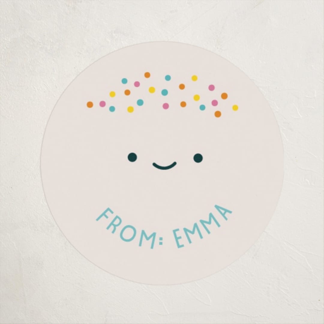 "Coolest" - Custom Stickers in Bluebell by Annie Holmquist - Front
