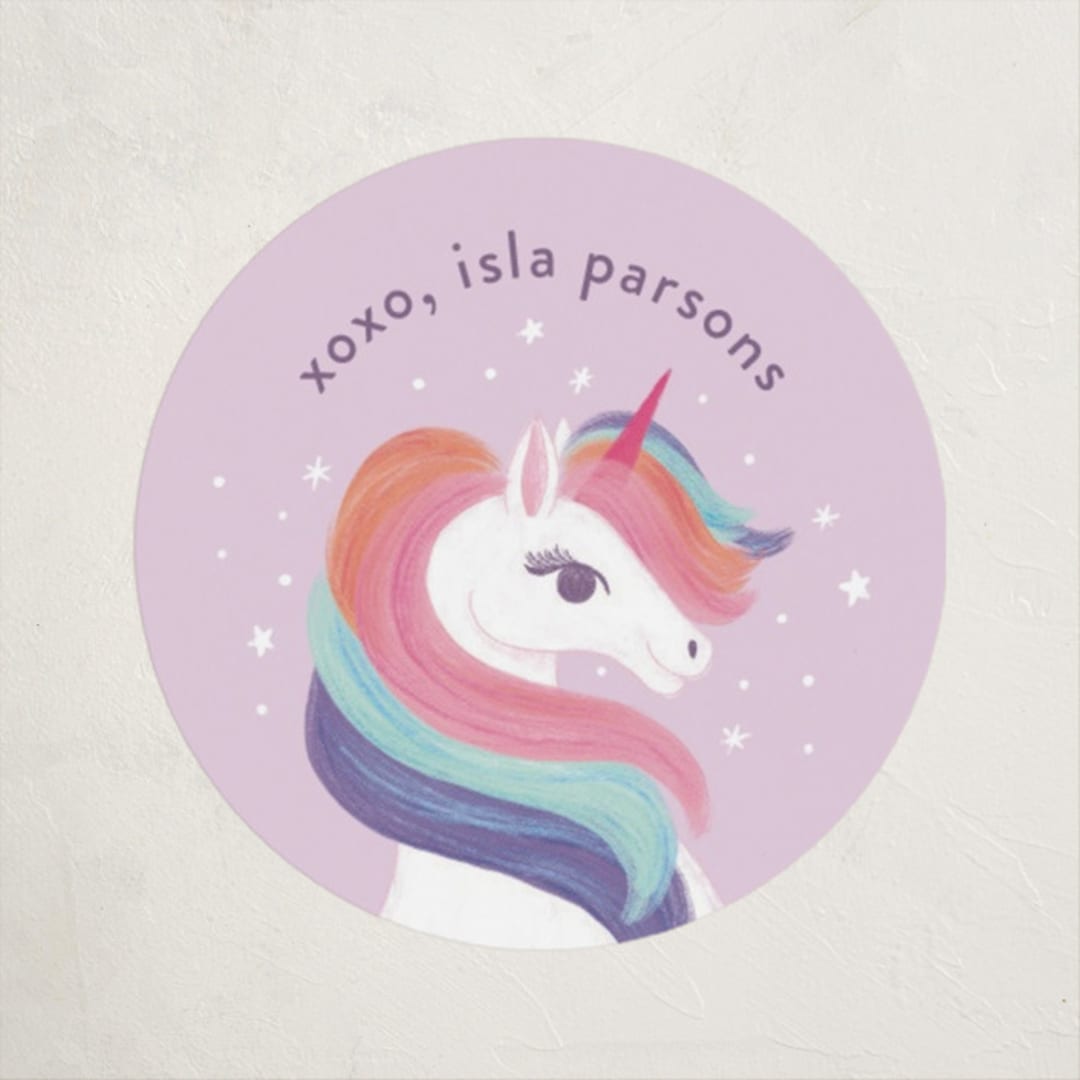 "Uniquely Magic" - Custom Stickers in Sugarplum by Ashley DeMeyere - Front