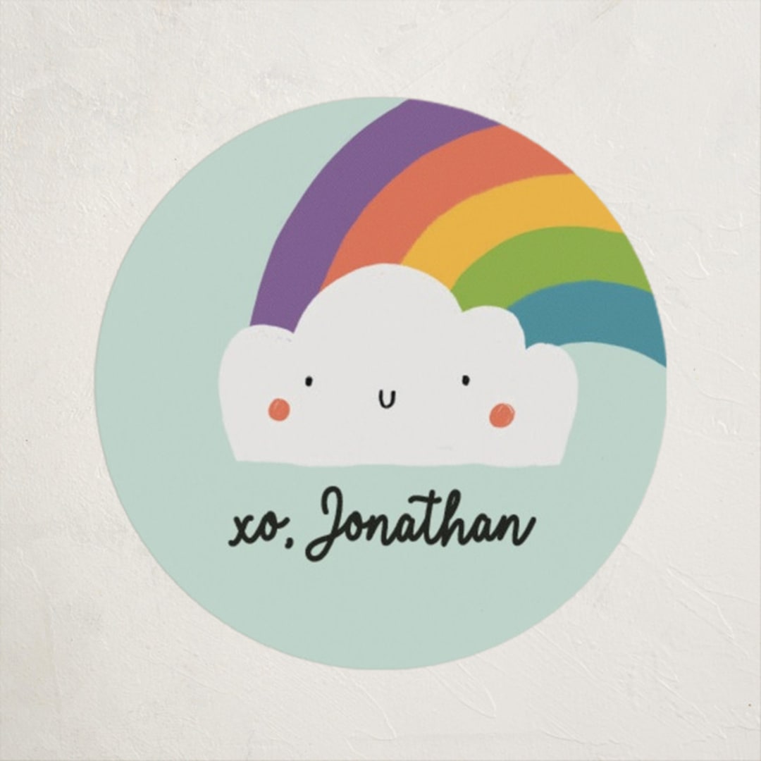 "Colorful" - Custom Stickers in Rainbow by Monika Torun - Front