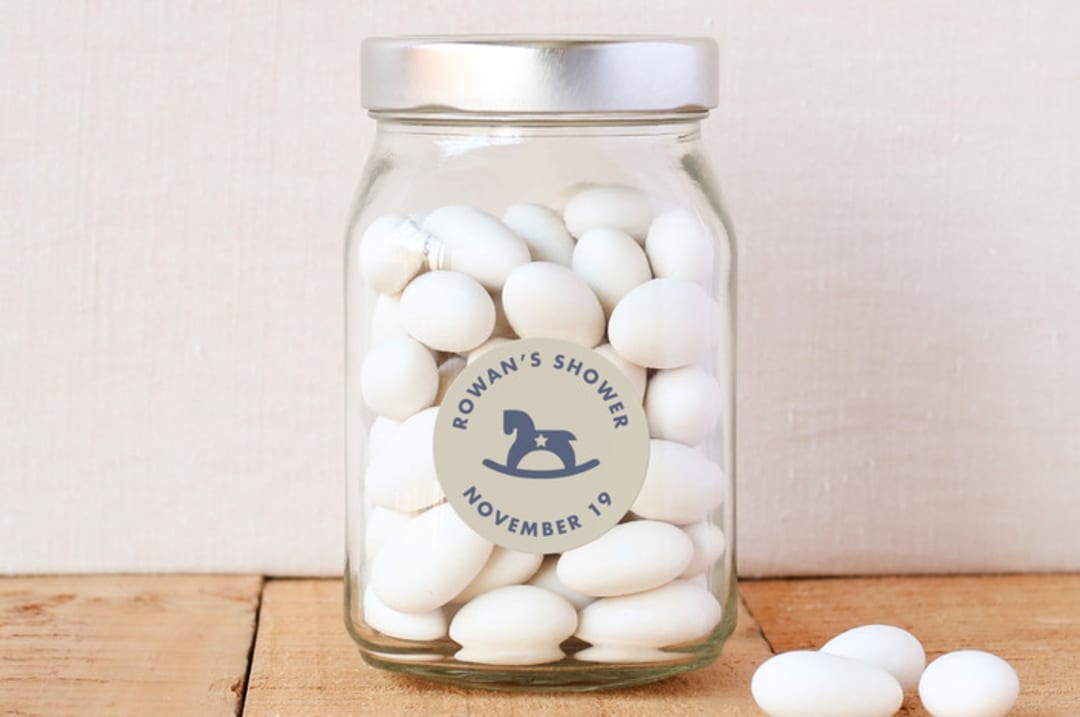 "Vintage Rocker" - Custom Stickers in Periwinkle by Olivia Raufman - Front