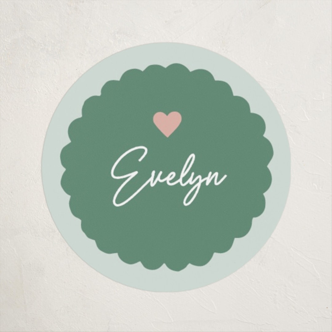 "Cool Treat" - Custom Stickers in Mint by Michelle Taylor - Front