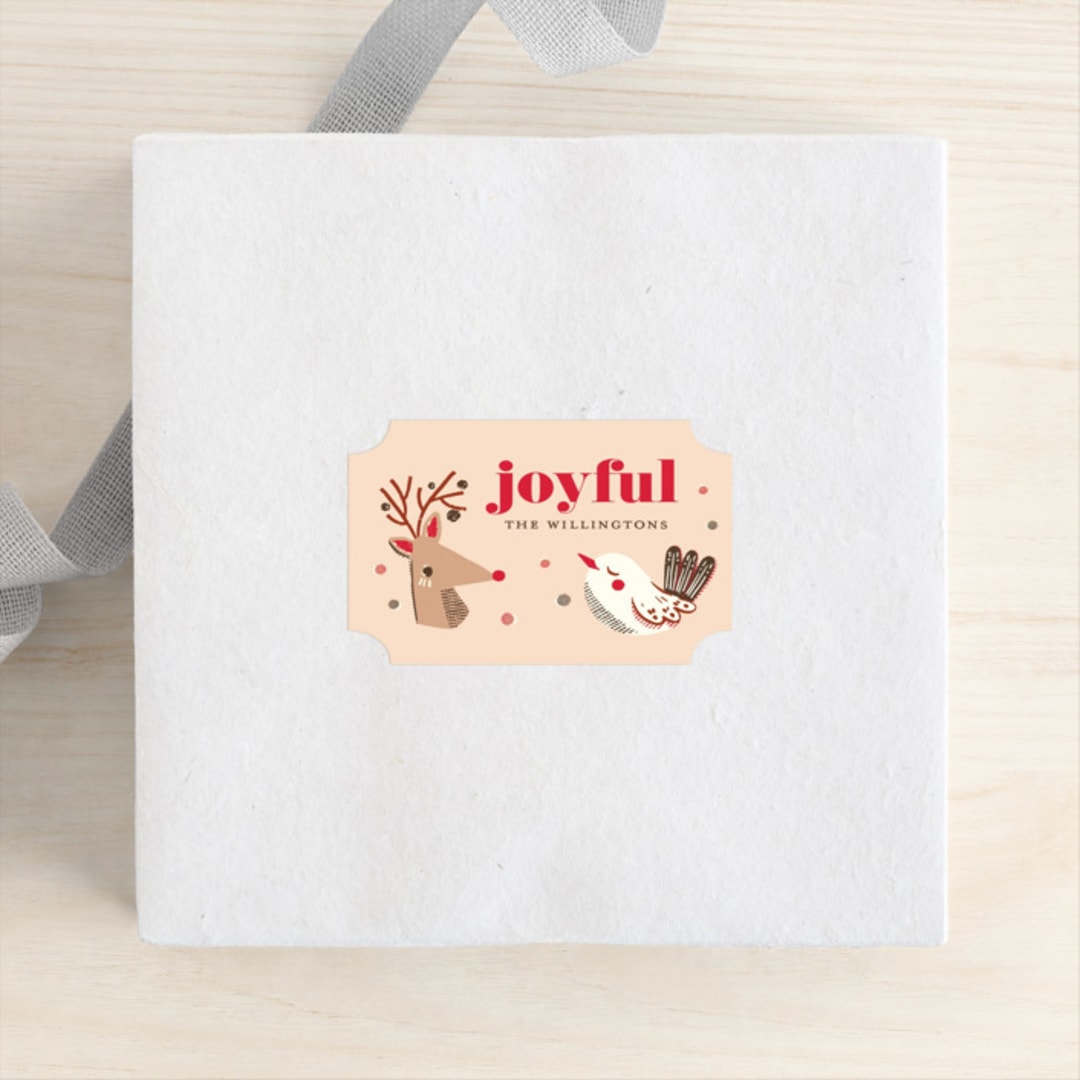 "Retro Ornaments" - Custom Stickers in Candy Cane by Vivian Yiwing - Front