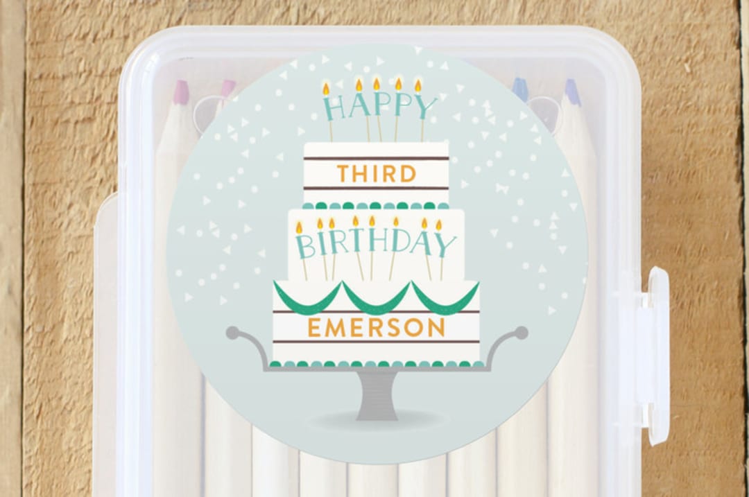 "Piece of Cake" - Custom Stickers in Forest by Lacie Cunningham - Front