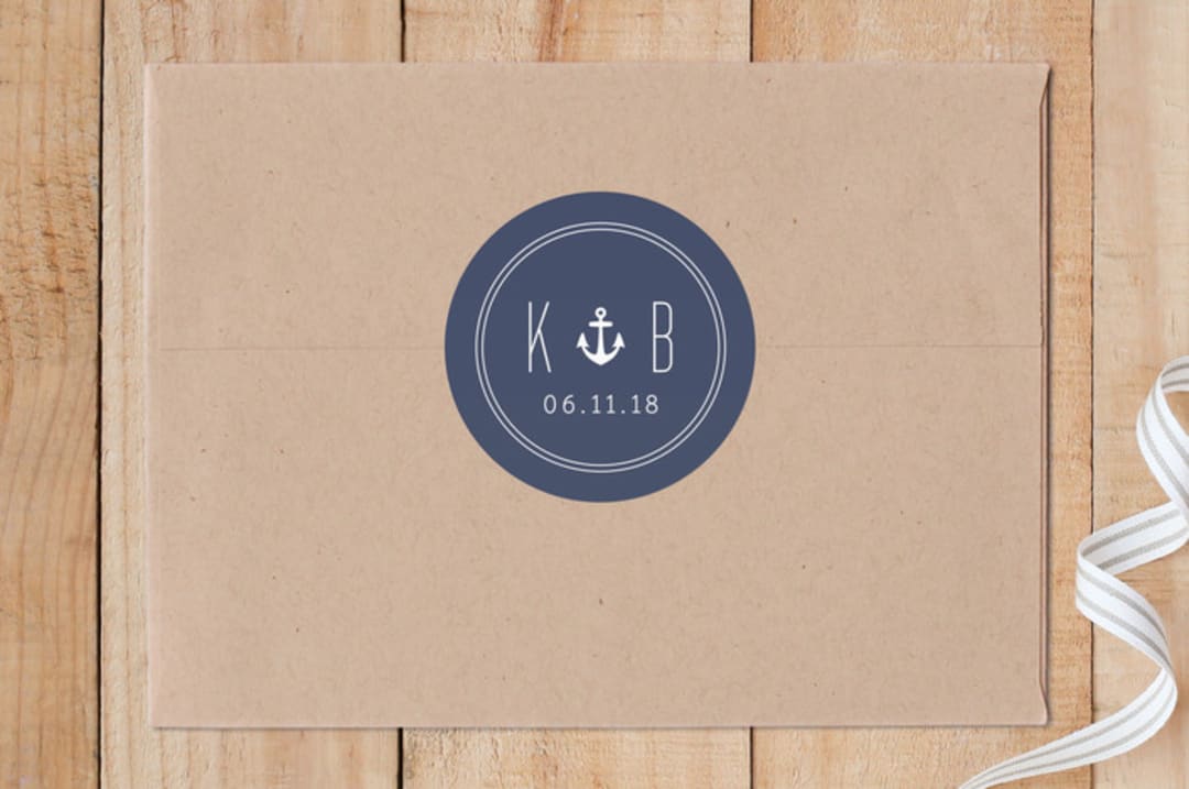 "Seafaring" - Custom Stickers in Ocean by Sandra Picco Design - Front