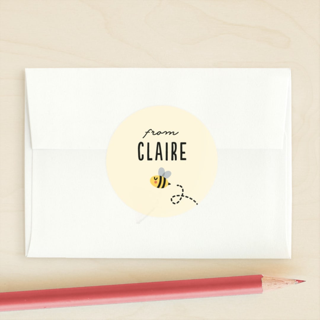 "Sweet as Honey" - Custom Stickers in Honey by Jen Banks - Front